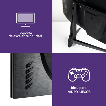CUORY Monitor LED 24 Pulgadas Full HD 100Hz, Pantalla Gamer y Oficina, Resolución 1920x1080p, Diseño Ultra Delgado, Gaming Alto Rendimiento con Conexión HDMI/VGA
