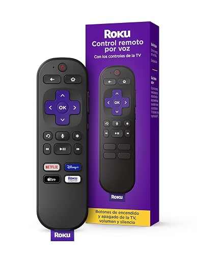 Roku Control Remoto por Voz | Control Remoto de Repuesto para Reproductores Roku y Roku TV™