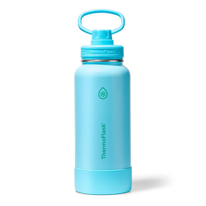 ThermoFlask Botella de Agua con Tapa de Boquilla 32 oz - azul (Vivid Blue) - 0.9 Litros