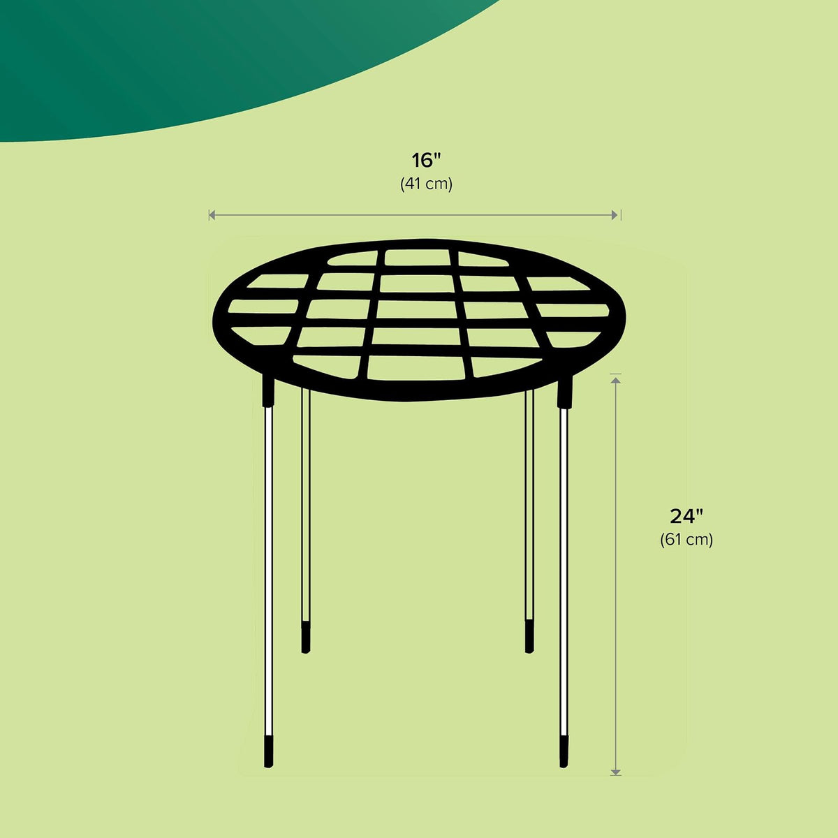 Gardman R754 Grow Through Hoops con 3 Patas, 16 Pulgadas de Ancho x 62 Pulgadas de Alto.