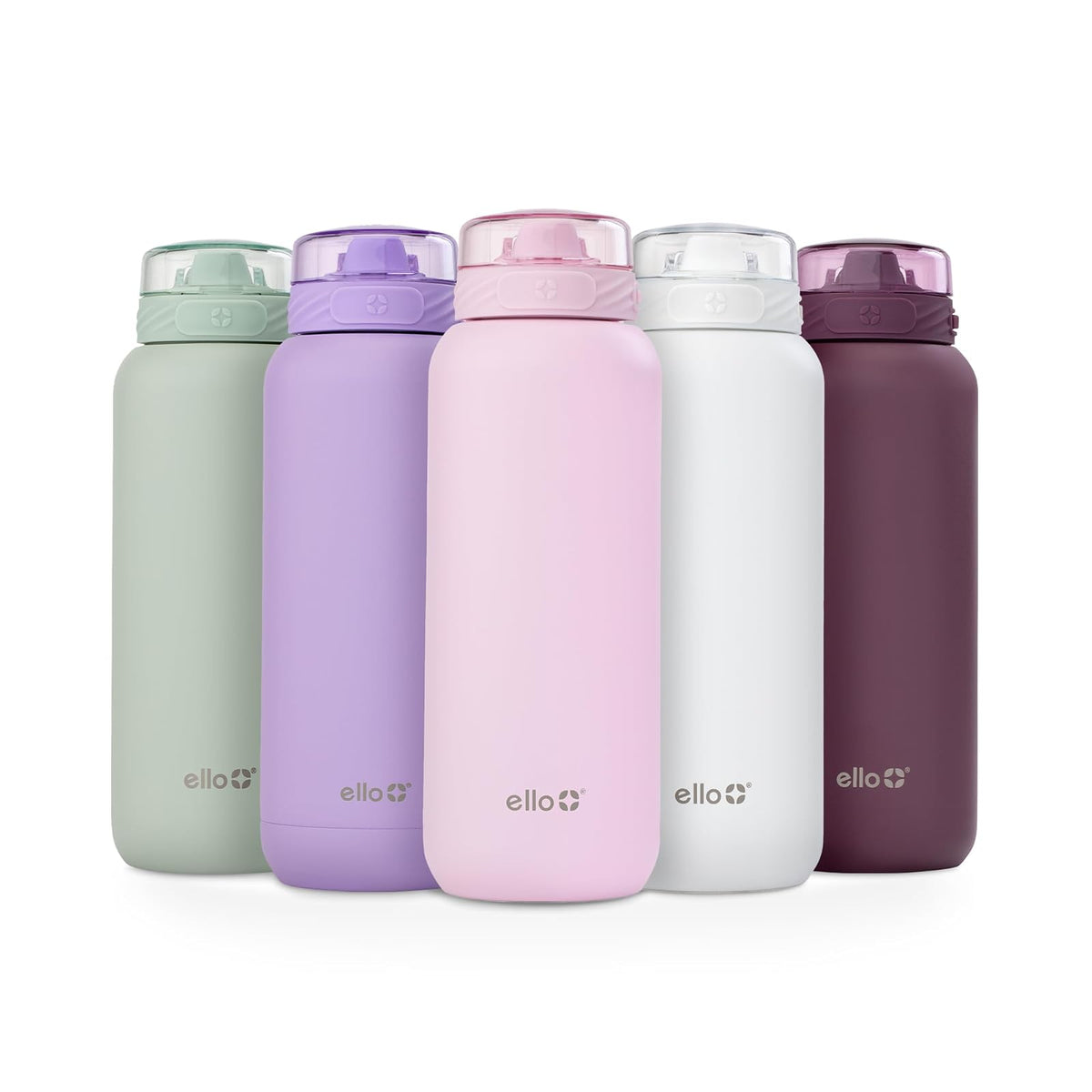 Ello Cooper Botella de Agua de Acero Inoxidable Aislada al Vacío - casimir rosado