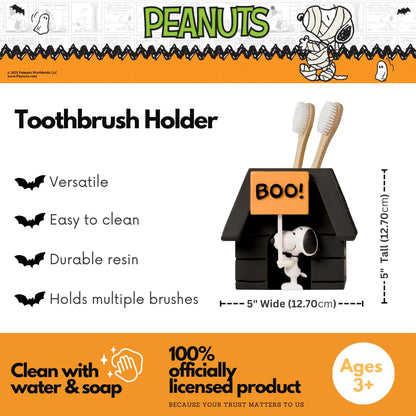 Peanuts Snoopy - Soporte para Cepillo para Polvo de Dientes de Halloween – Brochas de Maquillaje y bolígrafos (Producto Oficial de Cacahuetes) por Franco Collectibles