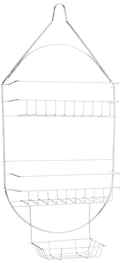 Noveltia Organizador Cromado para baño HB-5705, Blanco