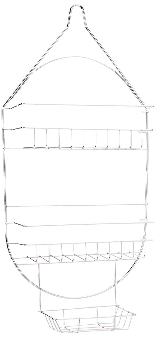 Noveltia Organizador Cromado para baño HB-5705, Blanco