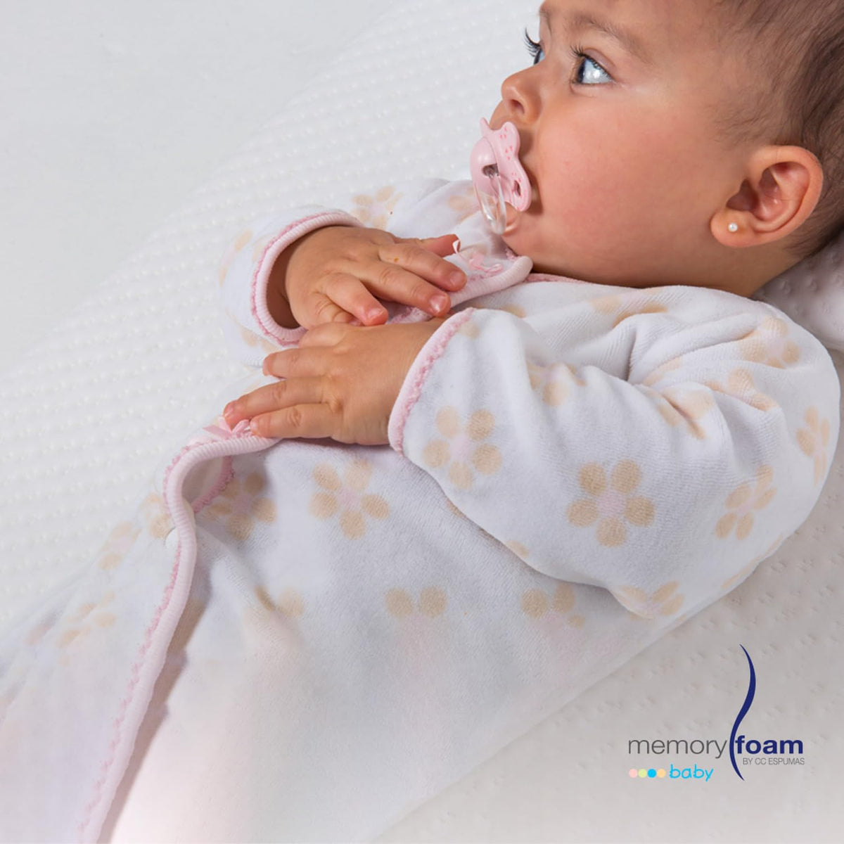 MEMORY FOAM BABY | Colchón Cambiador para Bebé – Seguro y Cómodo en Cada Cambio de Pañal y Ropa - Blanco -80 x 40 x 9 cm