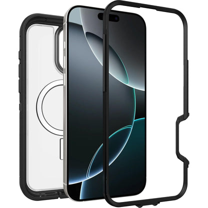 OtterBox - Funda Transparente para iPhone 16 Pro MAX Defender Series XT - Lado Oscuro (Unidad única se envía en Bolsa de plástico)