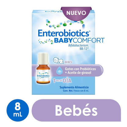 Enterobiotics Baby Comfort suplemento alimenticio para bebé, frasco de 8 ml