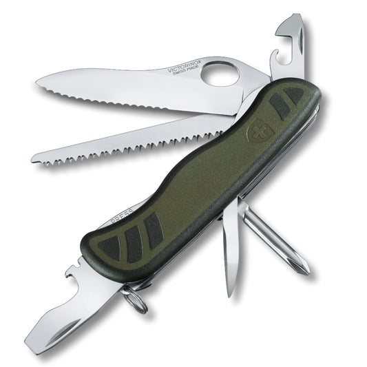 Victorinox Bloqueo para Soldado 2008 con 11 Usos, color verde/negro