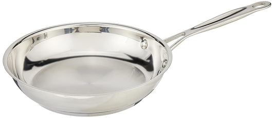 Cuisinart Sartén Antiadherente Chef's Classic 20 cm Acero Inoxidable | Sartén con Acabado espejo de acero inoxidable 20 cm con Antiadherente. Mango Cool Grip frío al tacto. Seguro para horno.