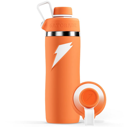Gatorade Overtime Botella de Agua Acero Inoxidable 22 oz - Gorra giratoria - Naranja