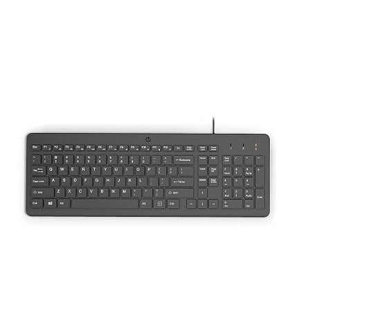 HP Teclado con Cable 150, USB, en Español, Windows/Mac OS, Negro (664R5AA)