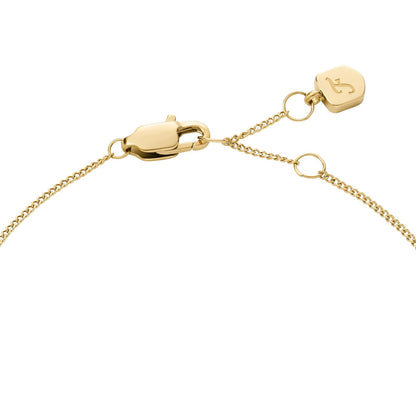 Pulsera de mariposa Fossil JF04921710 Sutton de acero inoxidable en color dorado para dama