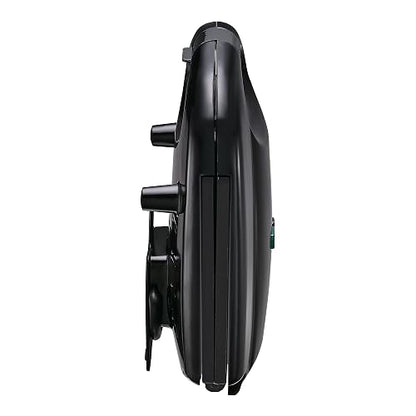 T-FAL Sandwichera compacta antiadherente | Recubrimiento antiadherente, negra, prepara 2 porciones de sándwiches o paninis, luz indicadora, fácil de limpiar. SM2118MX