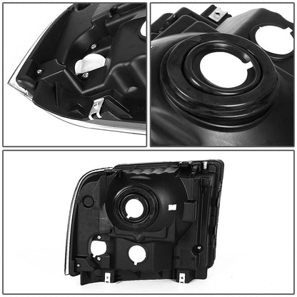 DNA Motoring HL-OH-FSUPER05-SM-AM Faros de Repuesto Ámbar para Super Duty 05-07, Lente Ahumada