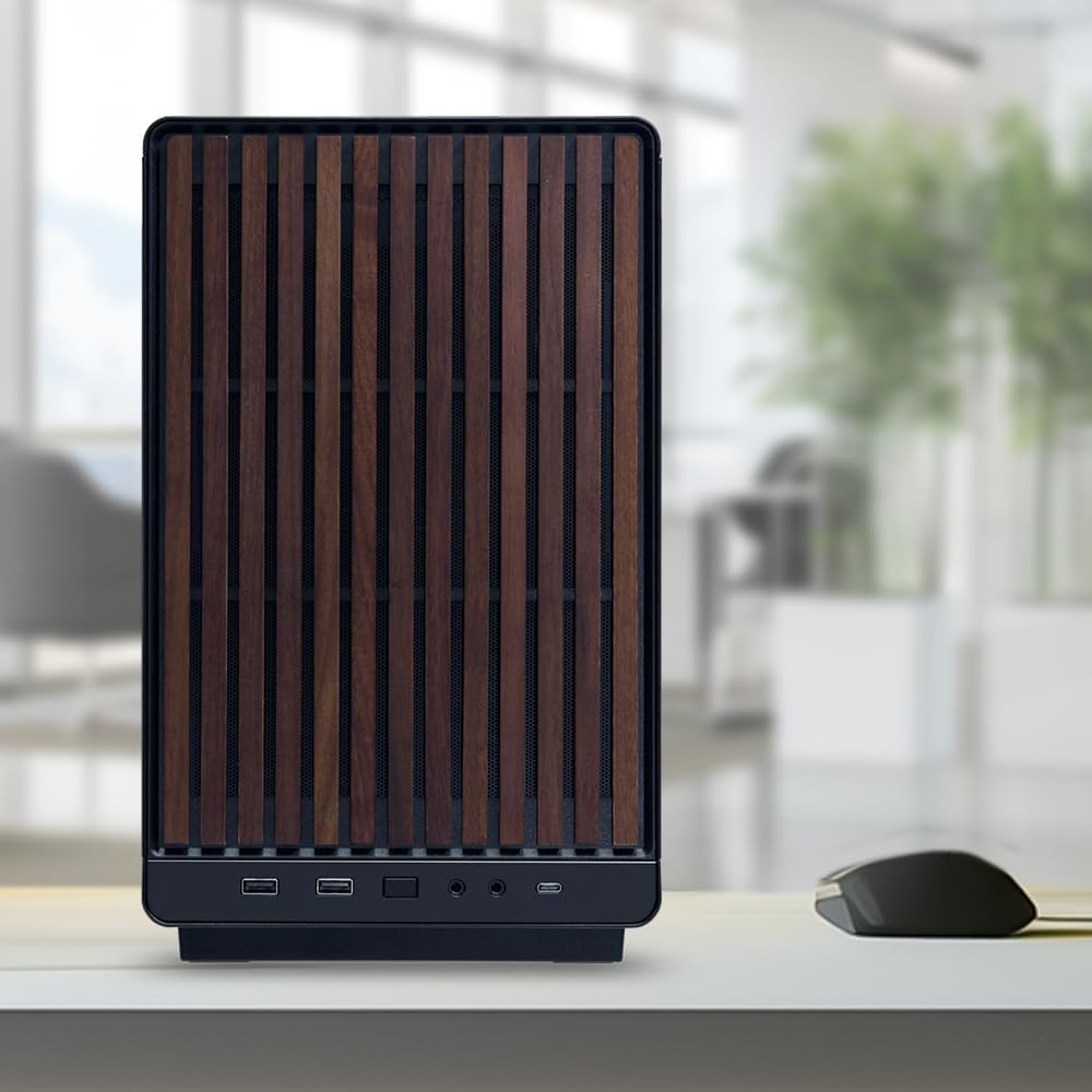 Lian Li A3-mATX-WD-26.3L chasis de Factor de Forma Micro, sin Ventiladores incluidos, Compatible con diseño AIO de modularidad de 360 mm, para M-ATX, ITX Placa Base Dan Cases Collaboration-Panel