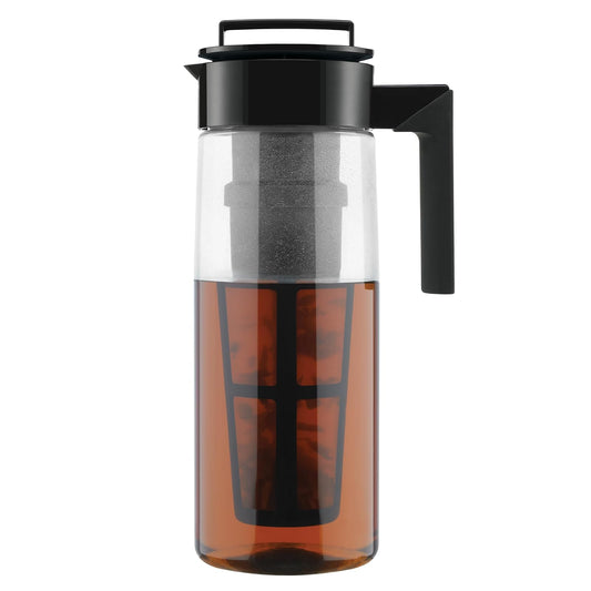 Takeya Jarra Flash Chill Iced Tea Maker, 1.8 lt, 2qt, color Negro