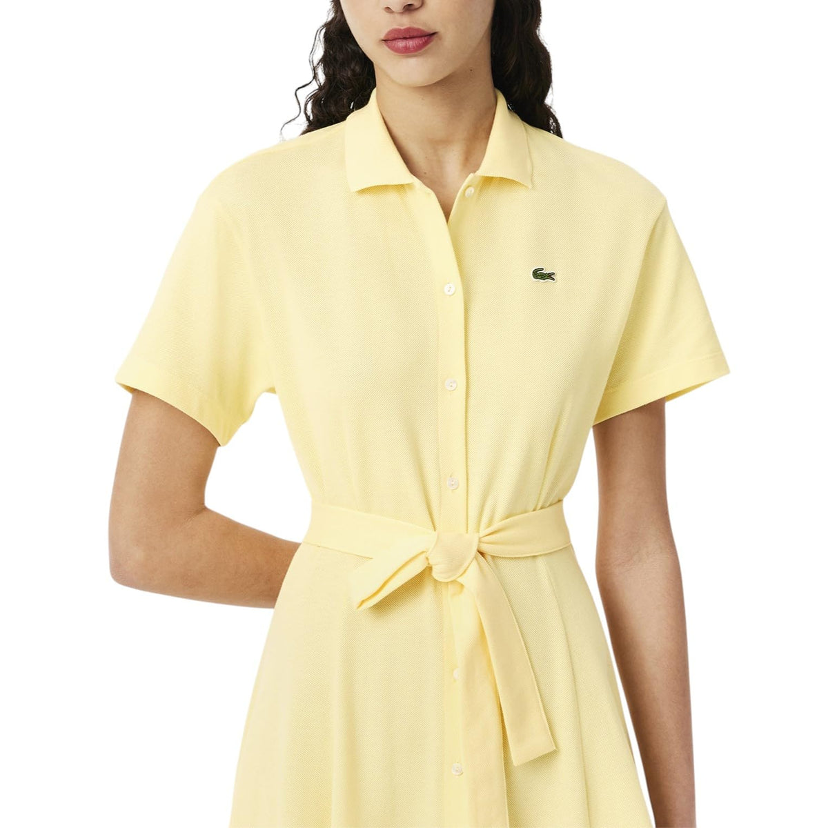 Lacoste Fit and Flare Polo Dress Vestido Mujer