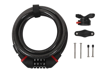 Candado ZEFAL K-Traz C9 Code Cable Espiral 185cm Acero Gris