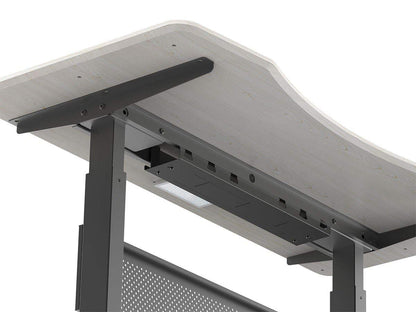 Mono Cable Tray Organizer - Black | Under Desk Cord Management, Ideal For Work Computer Tables, Home and Office Sit-Stand Desks - Workstream Collection