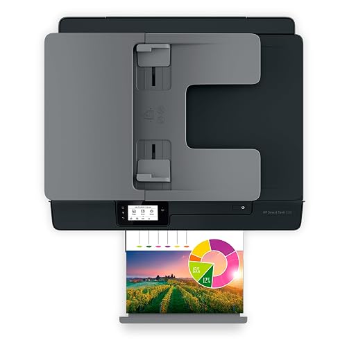 HP Impresora Multifuncional Smart Tank 530, Tinta Continua, Color, Wi-Fi, Dúplex (Doble Cara) Manual, ADF Alimentador Automático, Imprime Smart App, Impresión, Escaneo, Copiado (4SB24A)