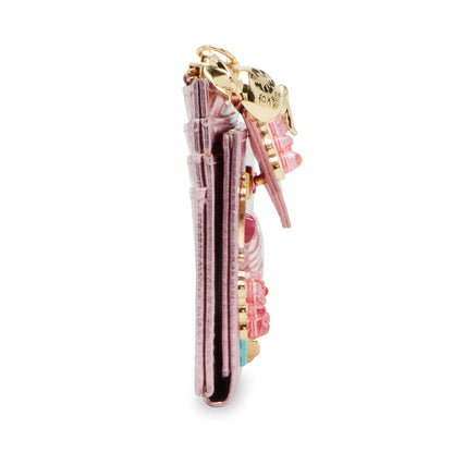 Betsey Johnson Candy Bifold Wallet para mujer, Rosado, Talla unica