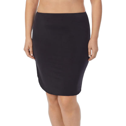 Jones New York Silky Touch - Fondo para Mujer, Largo a la Rodilla - M - Negro -