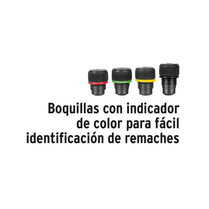 Truper Expert REX-8, Remachadora profesional 8" sistema de presión ajustable