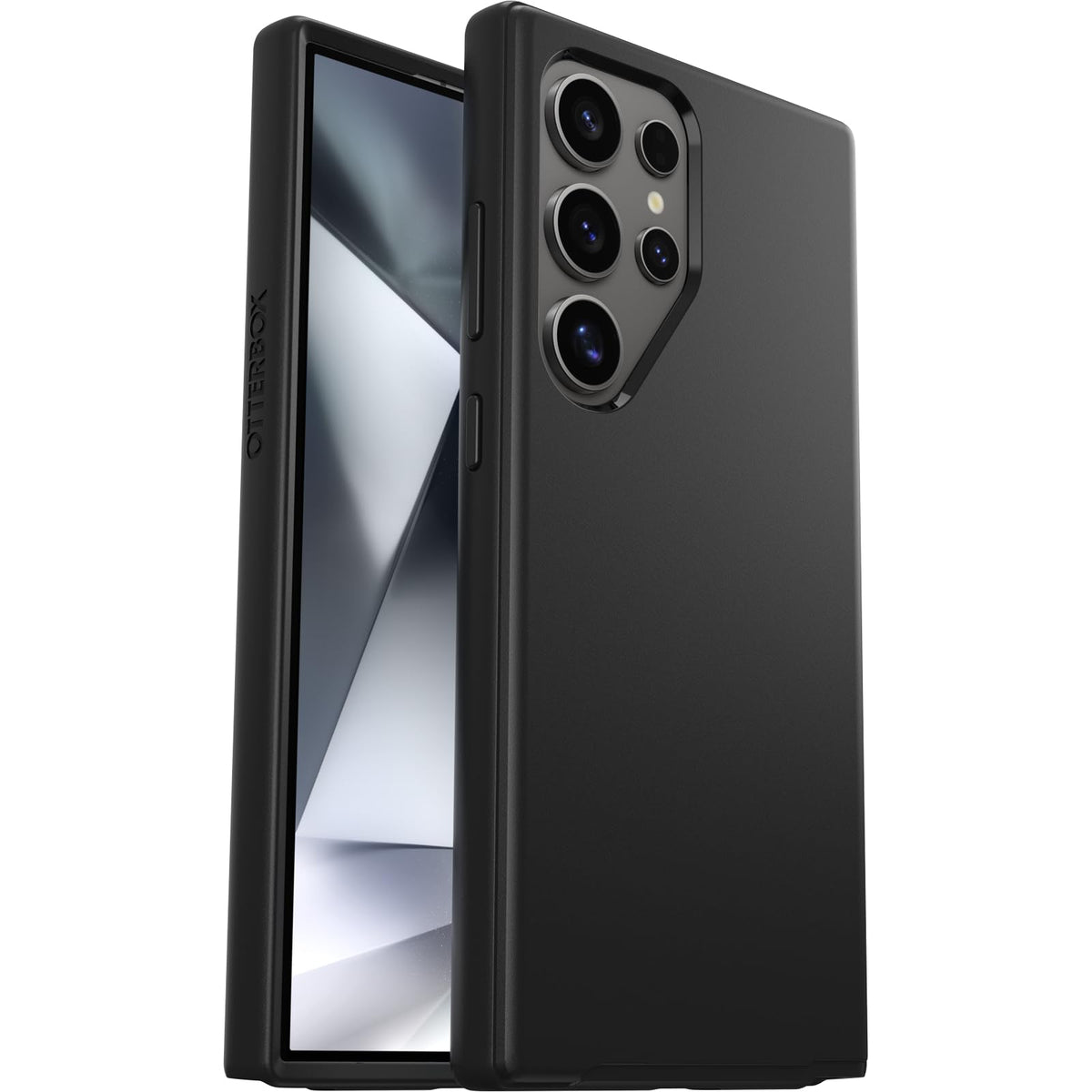 OtterBox - Funda para Samsung Galaxy S24 Ultra Symmetry Series, Color Negro, Ultra Elegante, Compatible con Carga inalámbrica, Bordes elevados Que protegen la cámara y la visualización