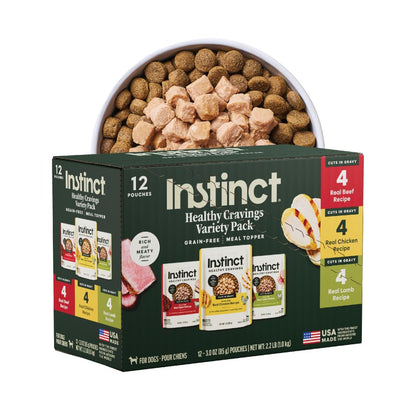 Instinct Healthy Cravings Alimento Húmedo para Perro - Mix De Recetas - 12 PIEZAS