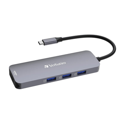 Verbatim Concetrador Multipuerto CMH 08 USB-C™ Pro – 8 Puertos