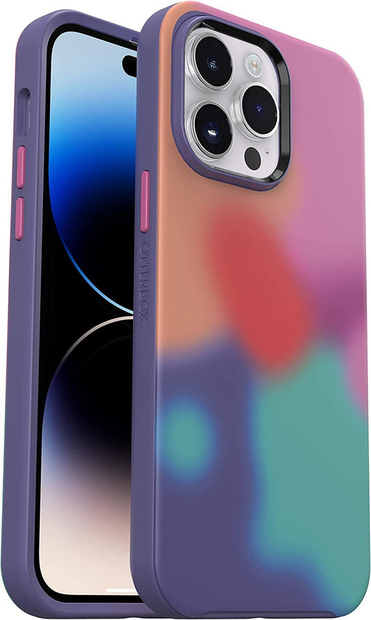 OtterBox SYMMETRY SERIES+ GRAPHICS Antimicrobial Funda con MagSafe para iPhone 14 Pro Max (ONLY) - EUPHORIA (Multicolor)