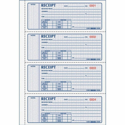 Rediform - Libros de recibos (RED8L808), color azul 28 x 19,4 cm