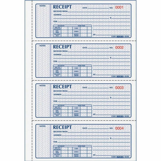 Rediform - Libros de recibos (RED8L808), color azul 28 x 19,4 cm