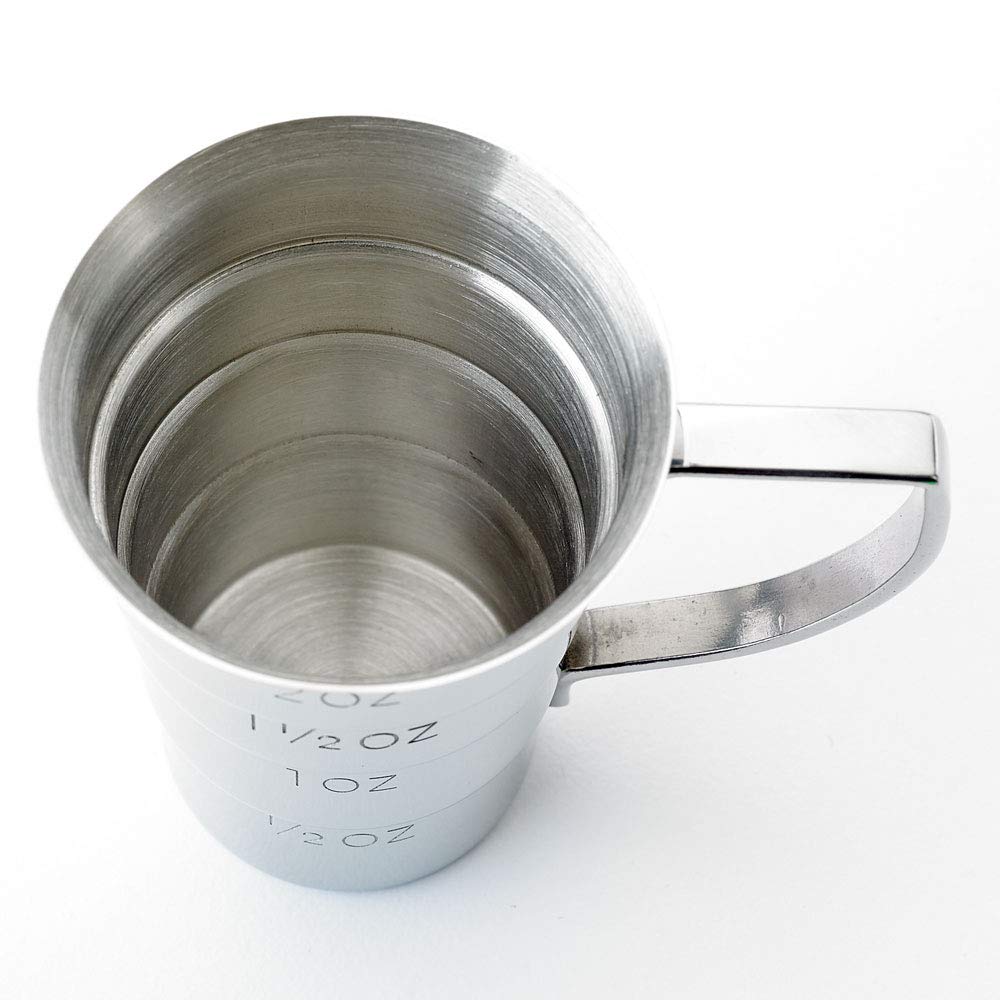 Barfly M37108 - Jigger para bebidas, 2 onzas, acero inoxidable con mango