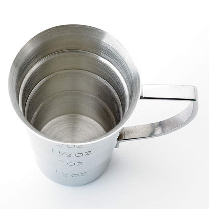 Barfly M37108 - Jigger para bebidas, 2 onzas, acero inoxidable con mango