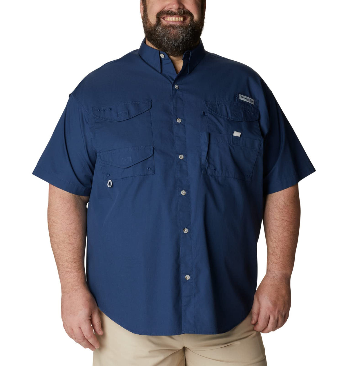 Columbia PFG Bonehead Camisa de Manga Corta para Hombre - 3X - Carbon