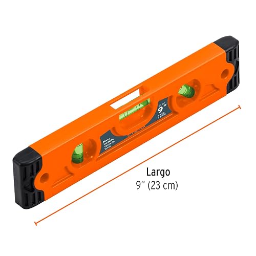 Truper NT-9 Nivel torpedo magnético 9" cuerpo plástico ABS, color, pack of/paquete de 1