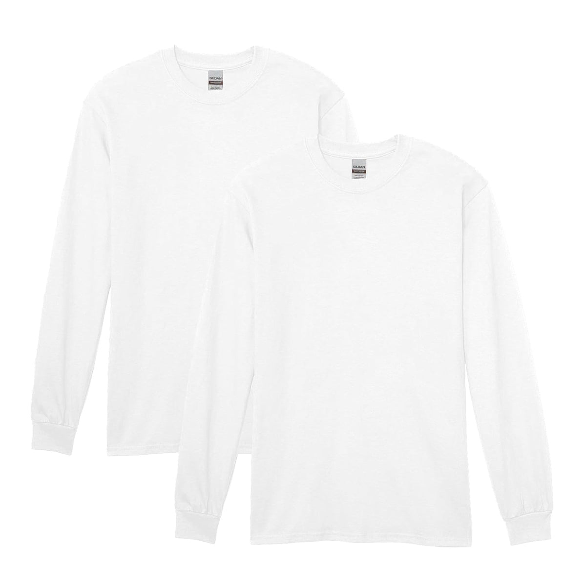 Gildan G5400 Playera de Manga Larga de Algodón Pesado - CH - Blanco