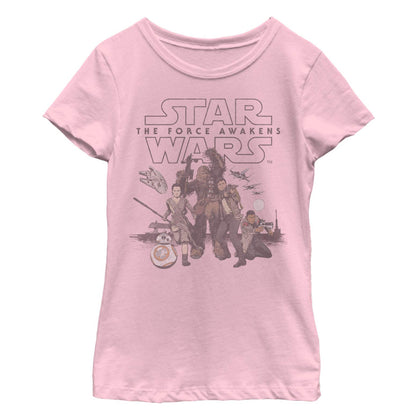 Star Wars Retro Force CamisetaNiñas