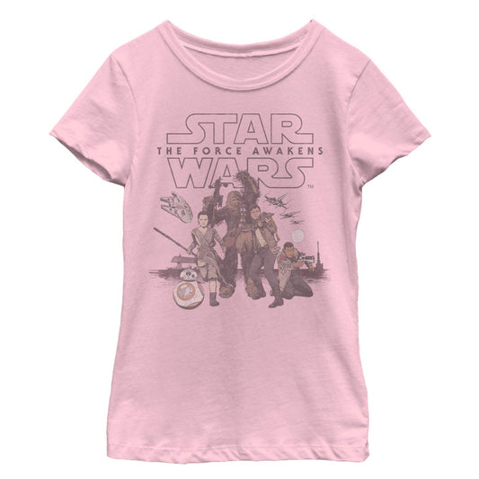 Star Wars Retro Force CamisetaNiñas