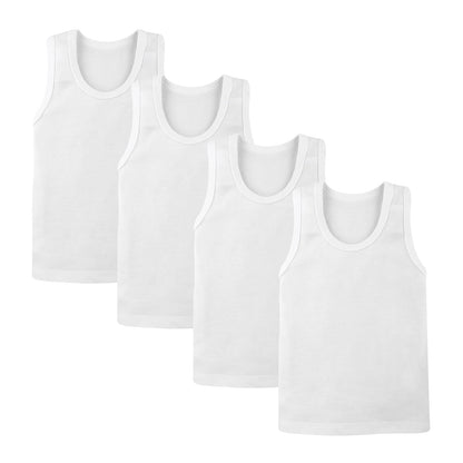 Baby Creysi Conjunto Sin Mangas para Niño Pack de 4 Algodón Hipoalergénico
