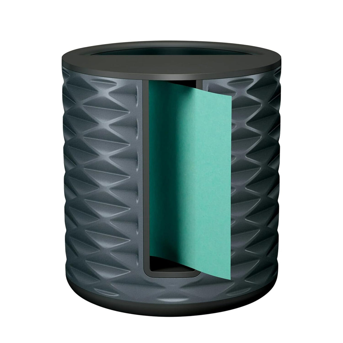 Post-it Dispensador Vertical de Notas Adhesivas Pop Up, Color Negro, Incluye 1 pad de notas Post-it Pop Up Amarillas