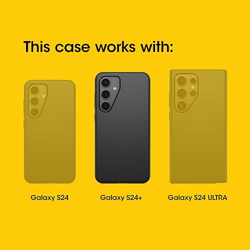 OtterBox - Funda para Samsung Galaxy S24+ Commuter Series, Color Negro, Delgado y Resistente, con protección para el Bolsillo, con Puerto