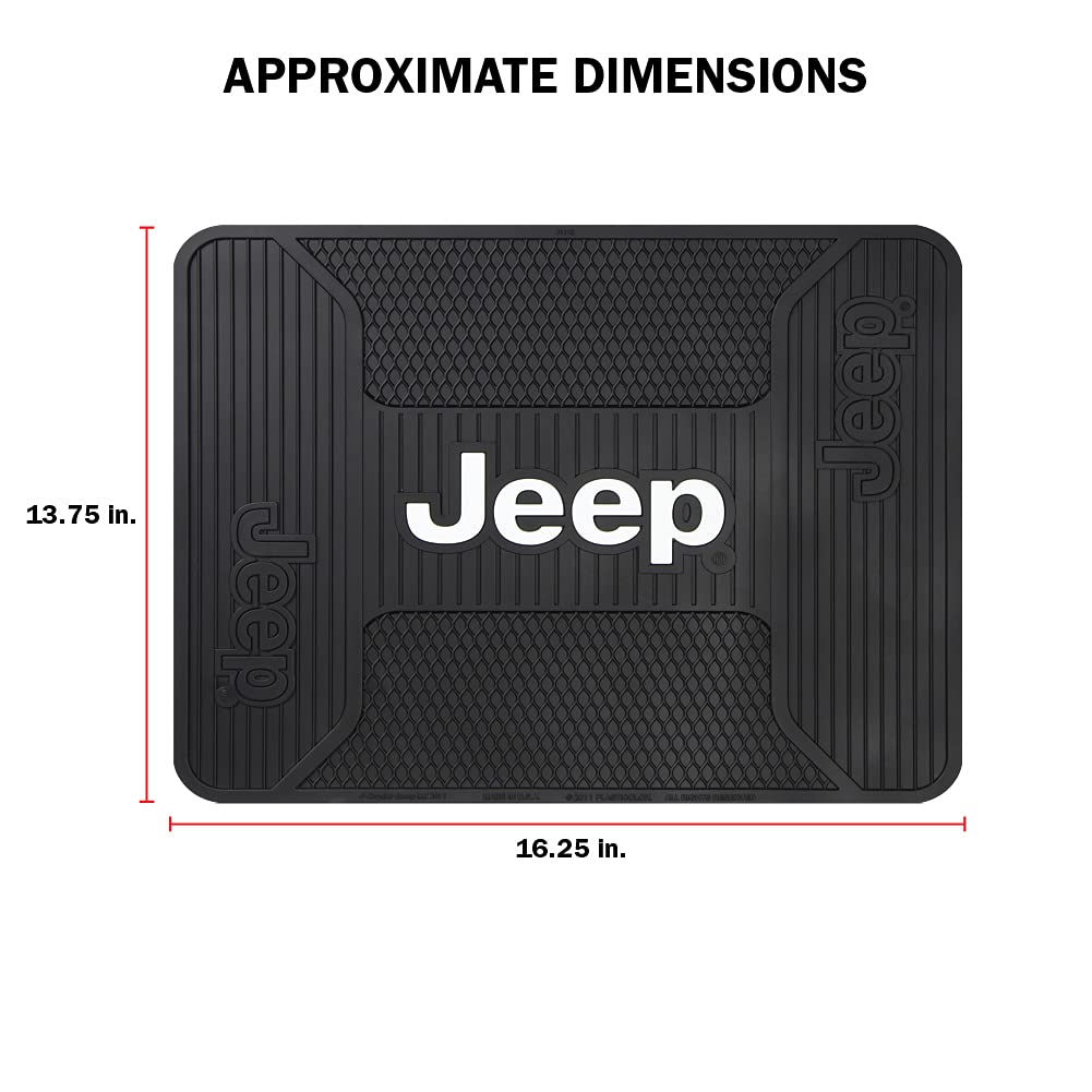 Plasticolor Alfombrilla para Asiento Trasero Elite para Jeep, Negro, 43 x 35 cm, 001222R01