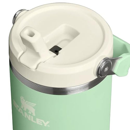 Stanley IceFlow FlipStraw Termo 887ml | Pistacho, acero inoxidable reciclado, aislamiento al vacío, mantiene bebidas frías 12H