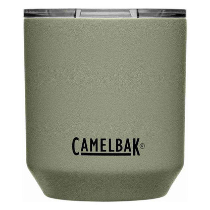 CamelBak Horizon - Vaso de 10 onzas para rocas, vaso de cóctel, acero inoxidable aislado, tapa de tres modos, musgo