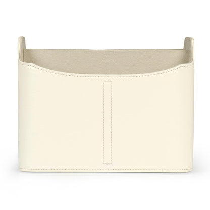 Londo Organizer per Telecomandi, Contenitore con Tasca per Tablet (Bianca)