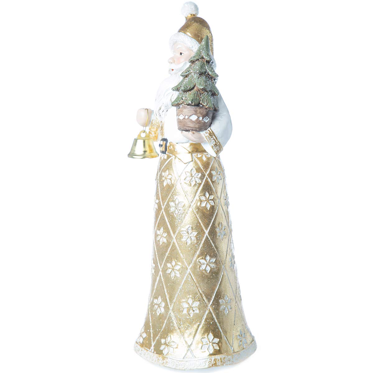 Running Decora Navidad Rococo Adorno navideño Santa Dorado con Pino b