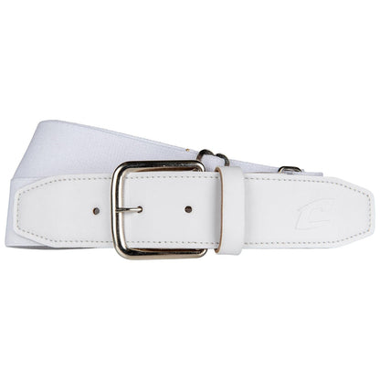 Champro cinturón elástico de béisbol con pestaña sintética de 3.8 cm - Blanco - Champro Youth Synthetic Baseball Belt, White, 1-1 - 4"