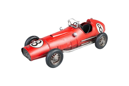 Modelo Ferrari de Carreras | Estilo Vintage | Adornos de Escritorio | para Oficina y hogar | Rojo | 9x11 cm | Running